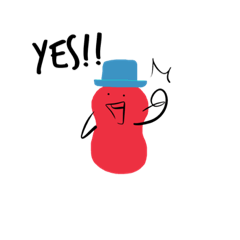 [LINEスタンプ] Red Peanut