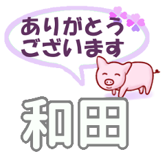 [LINEスタンプ] 和田「わだ」さん専用。日常会話