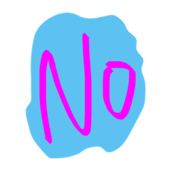 [LINEスタンプ] no！No！NO！nO！no！