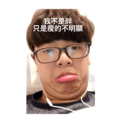 [LINEスタンプ] I am not heavy just slim indistinct