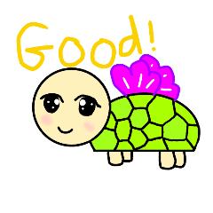 [LINEスタンプ] hard face turtle G.T.