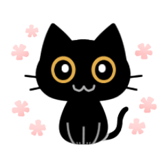 [LINEスタンプ] 黒猫の「りんりん」の画像（メイン）