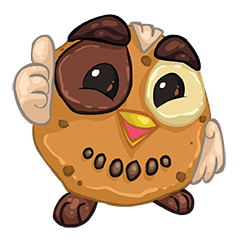 [LINEスタンプ] Cookie Owl
