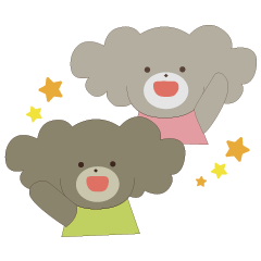 [LINEスタンプ] 仲良しトイプーちゃん