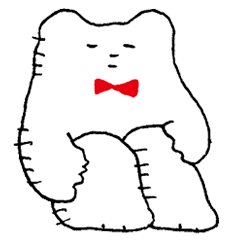 [LINEスタンプ] ワイドなシロクマさん