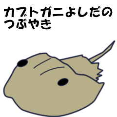 [LINEスタンプ] カブトガニよしだのつぶやきの画像（メイン）