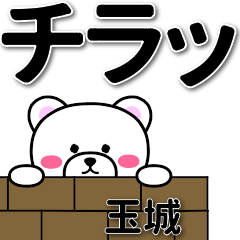 [LINEスタンプ] 玉城専用デカ文字