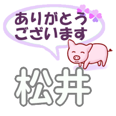 [LINEスタンプ] 松井「まつい」さん専用。日常会話