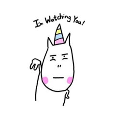 [LINEスタンプ] The Hairless Unicorn