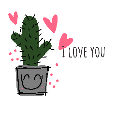 [LINEスタンプ] I'm cactus