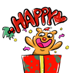 [LINEスタンプ] Carl and Dave of daily:Merry Christmasの画像（メイン）