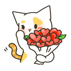 [LINEスタンプ] quietened cat