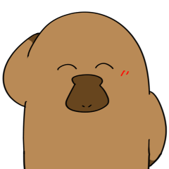 [LINEスタンプ] のんびりカモノハシくん