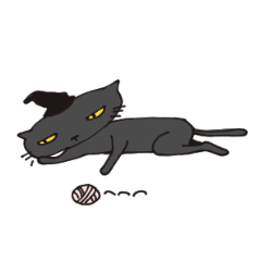 [LINEスタンプ] Metamorphosis cats do not want to face.