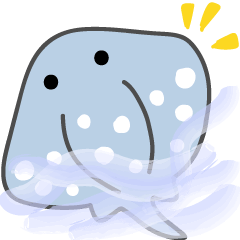 [LINEスタンプ] Little spotted ray