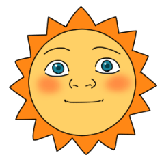 [LINEスタンプ] 陽気な太陽と月