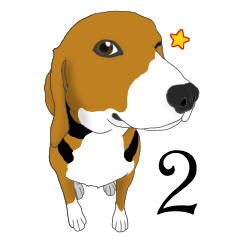 [LINEスタンプ] Dear Beagle Lovers 2の画像（メイン）