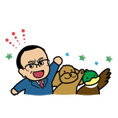 [LINEスタンプ] 鴨藤FP事務所のキャラクタースタンプ