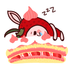 [LINEスタンプ] Strawberry sheep With friends