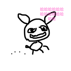 [LINEスタンプ] cute rabbit big head