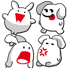 [LINEスタンプ] 毎日おいしい うさぎぼたもち