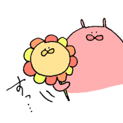 [LINEスタンプ] ゆるく生きるうさぎたち