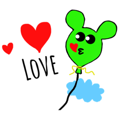 [LINEスタンプ] balloon lover 1