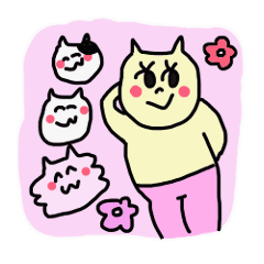 [LINEスタンプ] タイツ猫と仲間達