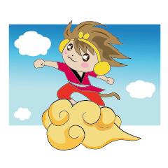 [LINEスタンプ] The Monkey King-WuKong With His Friends