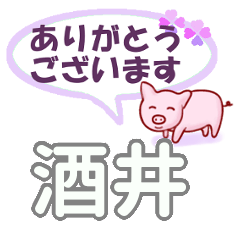 [LINEスタンプ] 酒井「さかい」さん専用。日常会話