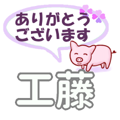 [LINEスタンプ] 工藤「くどう」さん専用。日常会話