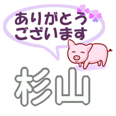 [LINEスタンプ] 杉山「すぎやま」さん専用。日常会話