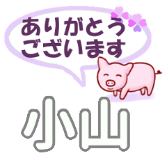 [LINEスタンプ] 小山「こやま」さん専用。日常会話