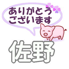 [LINEスタンプ] 佐野「さの」さん専用。日常会話