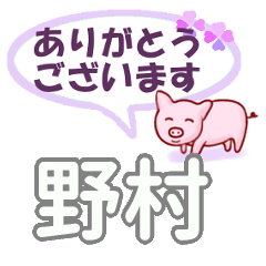 [LINEスタンプ] 野村「のむら」さん専用。日常会話