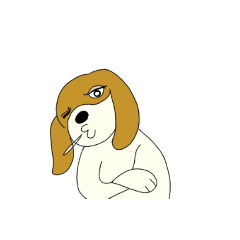 [LINEスタンプ] cute and chic dog