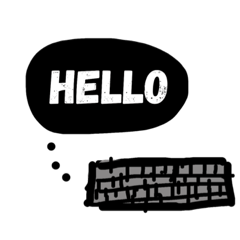 [LINEスタンプ] keyboard message