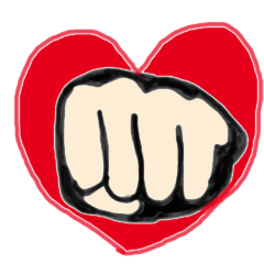 [LINEスタンプ] Fight is accused of being pro-love