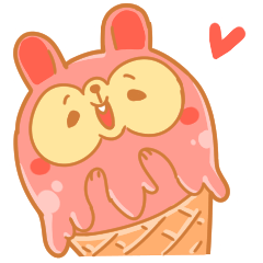 [LINEスタンプ] ANIMAL CREAM CONE