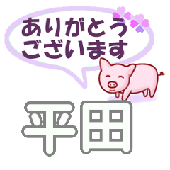 [LINEスタンプ] 平田「ひらた」さん専用。日常会話