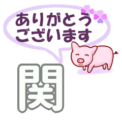 [LINEスタンプ] 関「せき」さん専用。日常会話