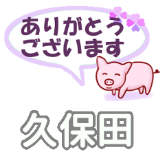 [LINEスタンプ] 久保田「くぼた」さん専用。日常会話