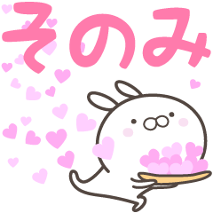 [LINEスタンプ] ☆☆そのみへ送る愛☆☆の画像（メイン）