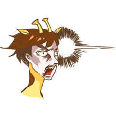 [LINEスタンプ] Annoying giraffe man