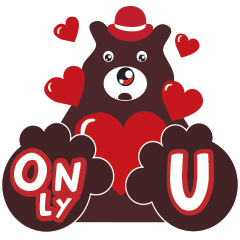 [LINEスタンプ] KOLAP BEAR BROWN