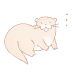 [LINEスタンプ] small clawed otter