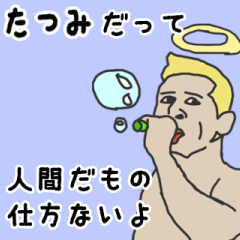 [LINEスタンプ] 天使な「たつみ」専用スタンプ