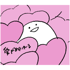 [LINEスタンプ] 表情不変のしろちゃん