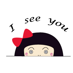 [LINEスタンプ] Little girl's mood