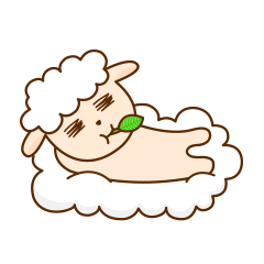 [LINEスタンプ] lovely baby sheep, mell